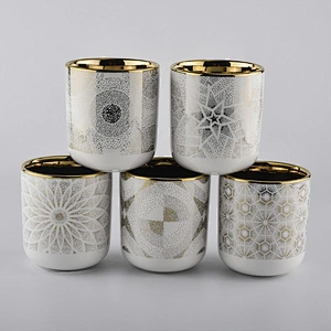Isolation of electroplating custom ceramic candle vessels