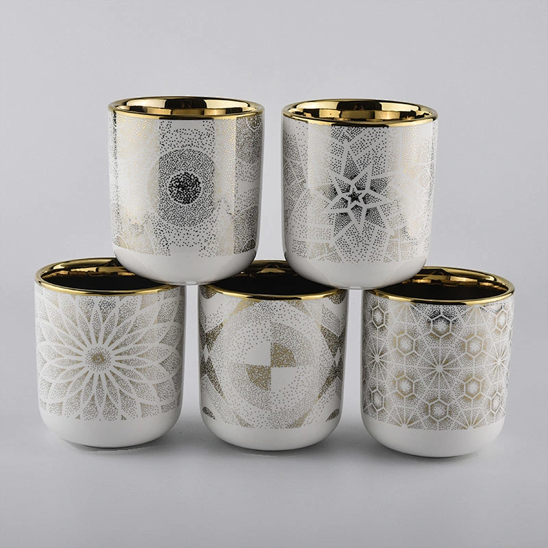 Isolation of electroplating custom ceramic candle vessels