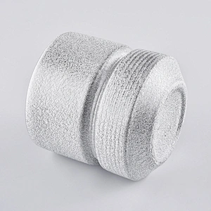 Silver Spray Ceramic Candle Holders 400ml
