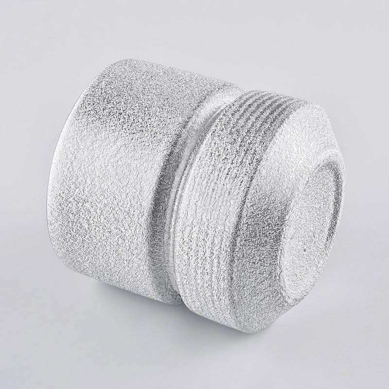 Silver Spray Ceramic Candle Holders 400ml