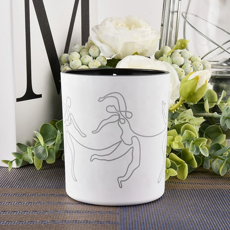 Home decor laser carve glass candle holders