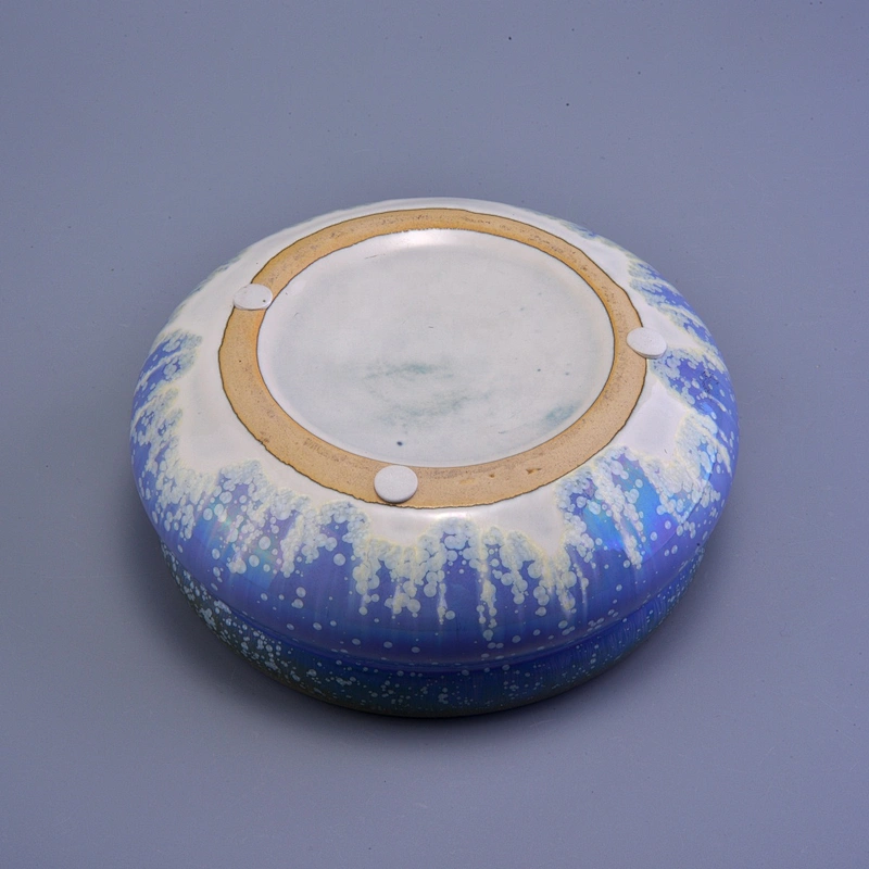 Wholesales gourd shape luxury tealight scented ceramic candle container