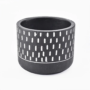 Wholesale Cement Concrete Glass Candle Vessels