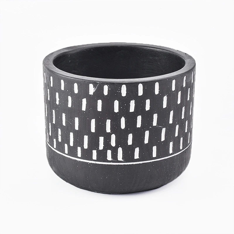 Wholesale Cement Concrete Glass Candle Vessels
