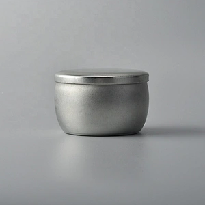 5oz Customized Metal silver candle tin jars with lid