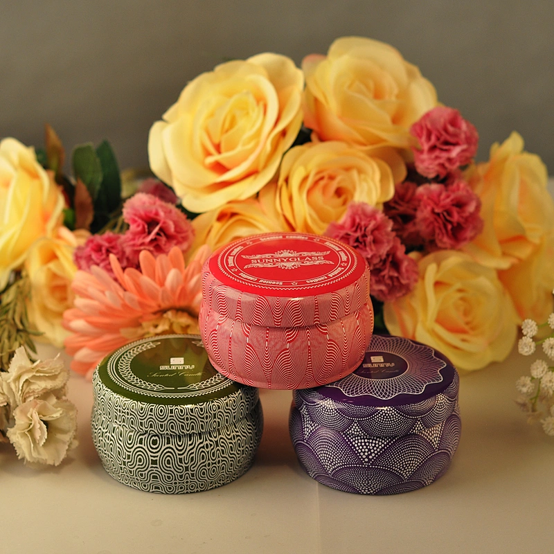26+years brand cooperation home decoration metal candle tin with lids 10oz