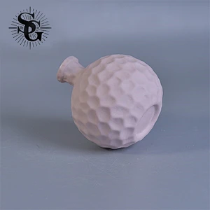 Sunny white round ceramic diffuser bottle made in China with top sale