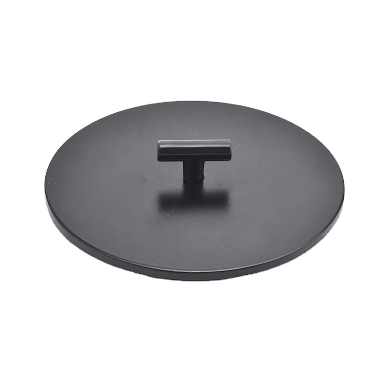 Logo printing round black metal lid cover for candle jars