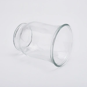10oz wholesales high-white clear glass candle vessels for home decorations candle containers