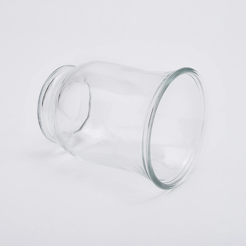 10oz wholesales high-white clear glass candle vessels for home decorations candle containers
