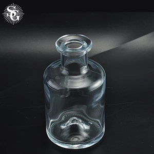 Sunny 216ml 256g  transparent unique desgin home scent diffuser glass bottle