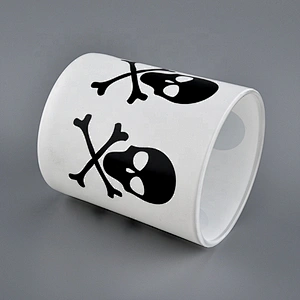 300ml matte white glass candle jar holders home decoration