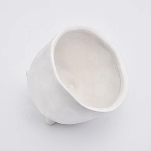Standing white tea light candle jar home decoration