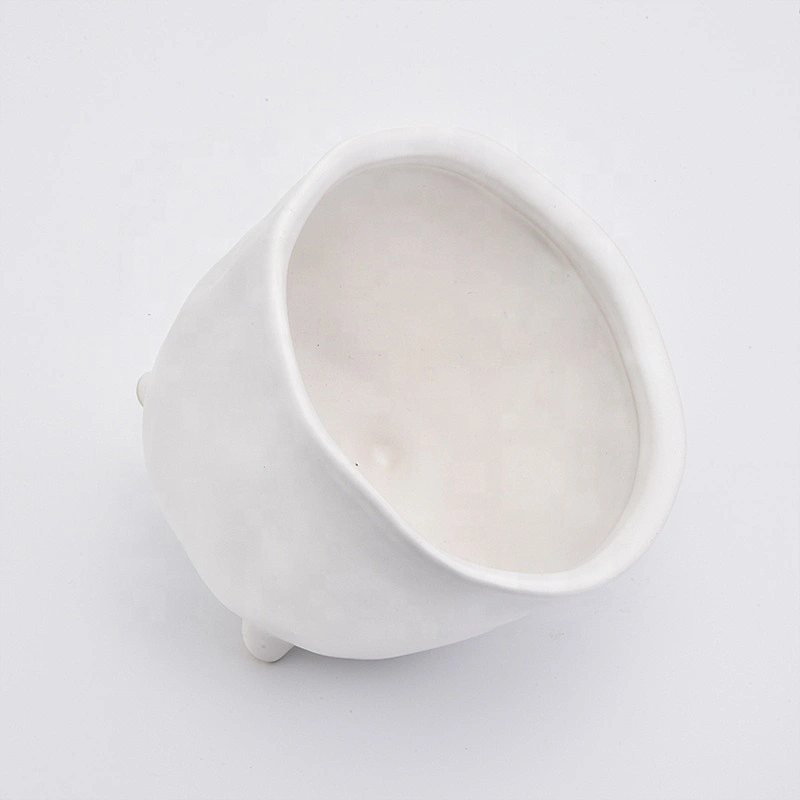 Standing white tea light candle jar home decoration