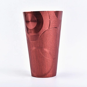 Bulk luxury votive pillar PU material candle jars