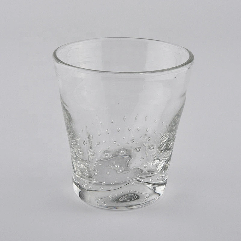 Sunny custom crystal bubble Glass Candle jars wholesales