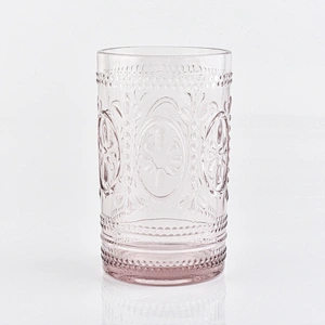simply pink color tumbler soap dish glass bathroom accessories sets