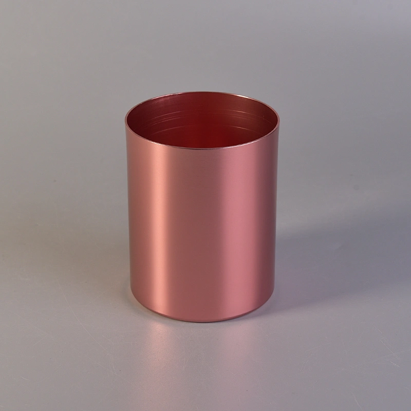 Custom Rose Gold Metal Candle Holders