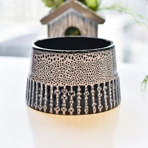 10oz home decoration colorful iridescent ceramic candle container