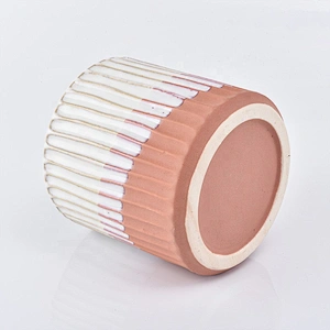 20oz Cylinder frosted votive ceramic candle jar bulk