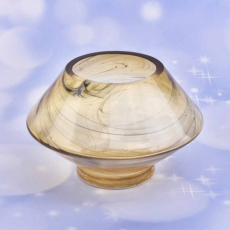 Sunny hot sales gold candle glass container home decoration