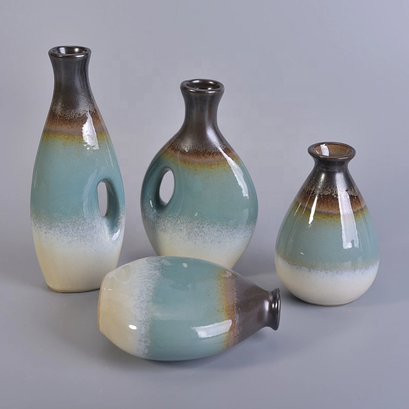 Color decorative aroma ceramic diffuser reed bottle 200ml