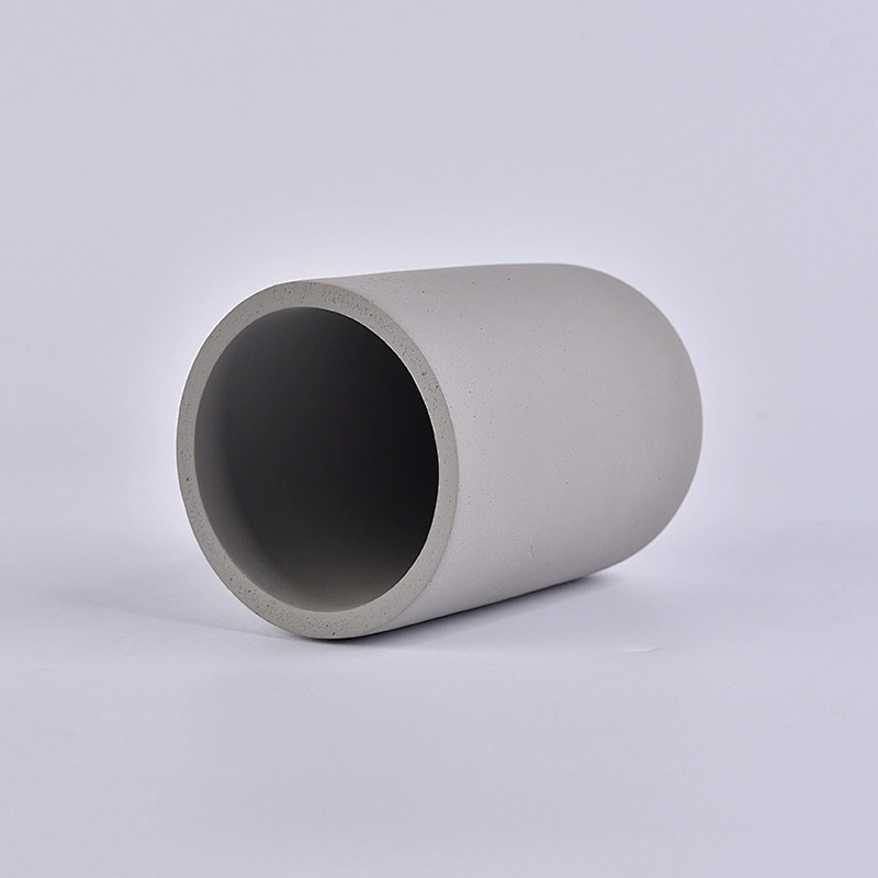 Popular Straight Side Concrete Cement Candle Jars