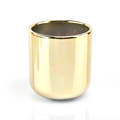 400ml Gold Plating glass Candle Holders