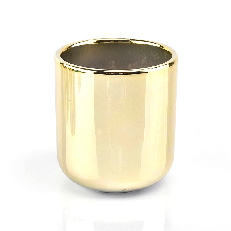 400ml Gold Plating glass Candle Holders