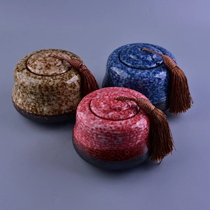 8oz 10oz 20oz Supplier chinese votive candle ceramic jar with lids