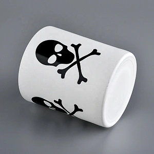 300ml matte white glass candle jar holders home decoration