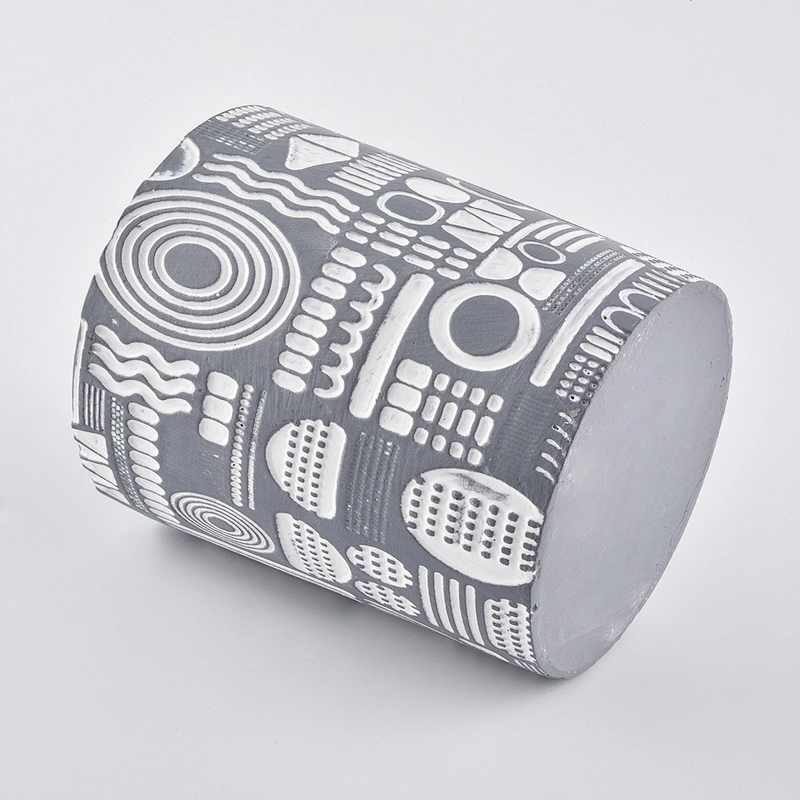 10oz Wholesales new design grey tealight ceramic candle holder