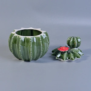 Sunny Wholesales custom empty ceramic candle jars with lids