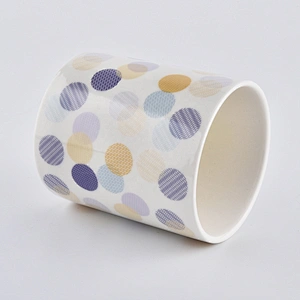 Wholesales white customized empty candle ceramic holder 10oz 20oz