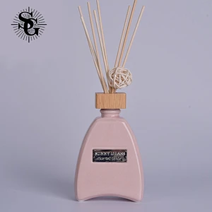Sunny 206ml 200g white pink red colors ceramic diffuser bottle