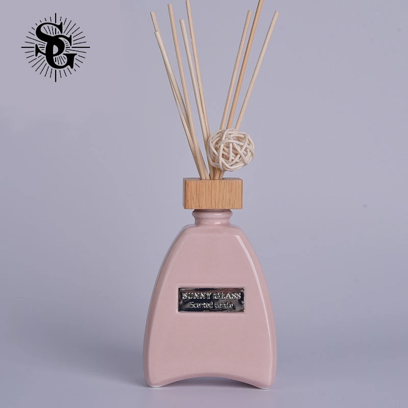 Sunny 206ml 200g white pink red colors ceramic diffuser bottle