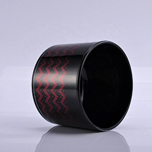 10oz 20oz Wholesales Custom black glass candle container