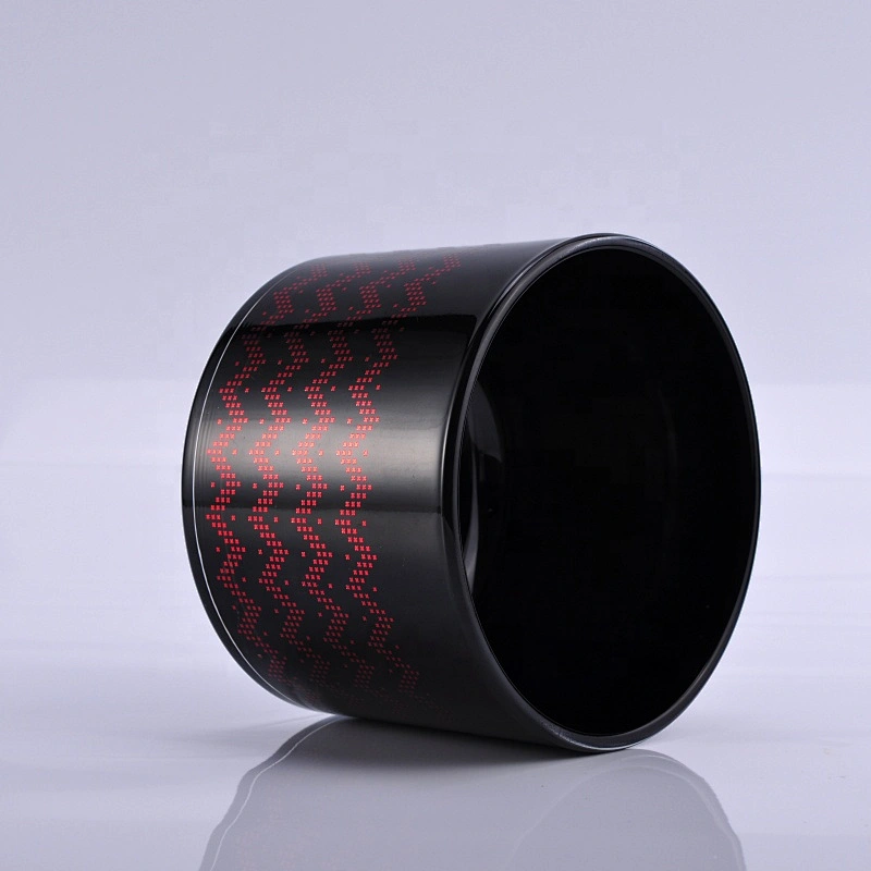 10oz 20oz Wholesales Custom black glass candle container