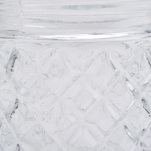 24oz wholesales machine made clear glass candle jars home decorations candle containers