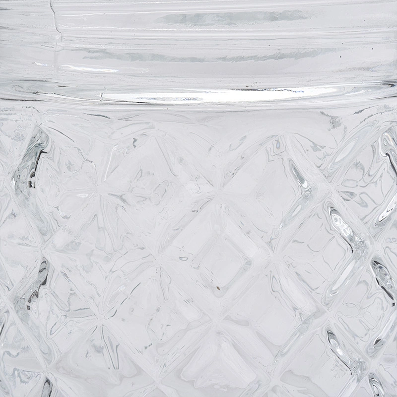 24oz wholesales machine made clear glass candle jars home decorations candle containers