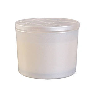 Wholesales Custom white scented luxury glass candle jar with lids