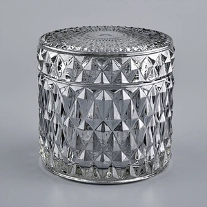 Custom Color Luxury 7oz Glass Candle Jar With Lid