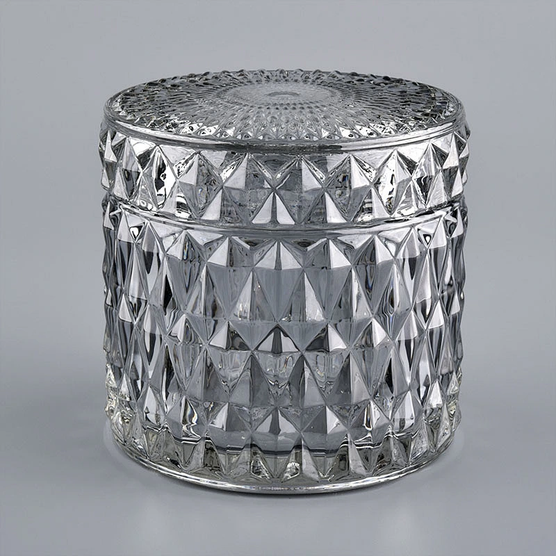 Custom Color Luxury 7oz Glass Candle Jar With Lid