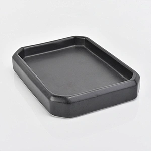 glazing black ceramic glass bath accessories sets ceramic facial soap dish