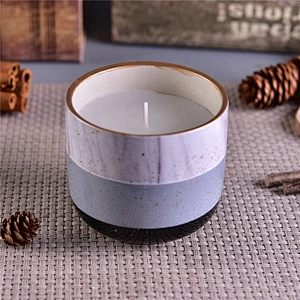 Wholesales christmas ceramic empty candle stick holders