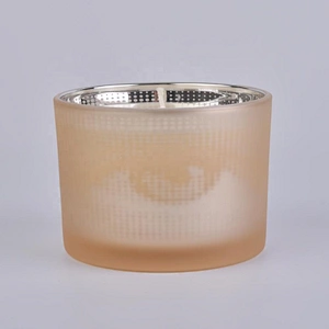 10oz 20oz Wholesales matte candle glass tin with wooden lid