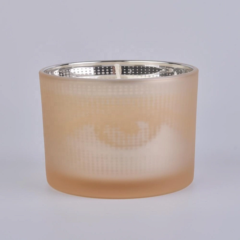 10oz 20oz Wholesales matte candle glass tin with wooden lid