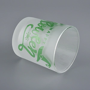 8oz frosted  Glass Candle Holders