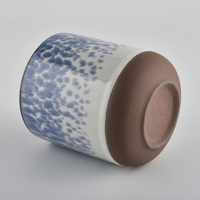 Wholesale Customized ceramic candle jar with customized different color