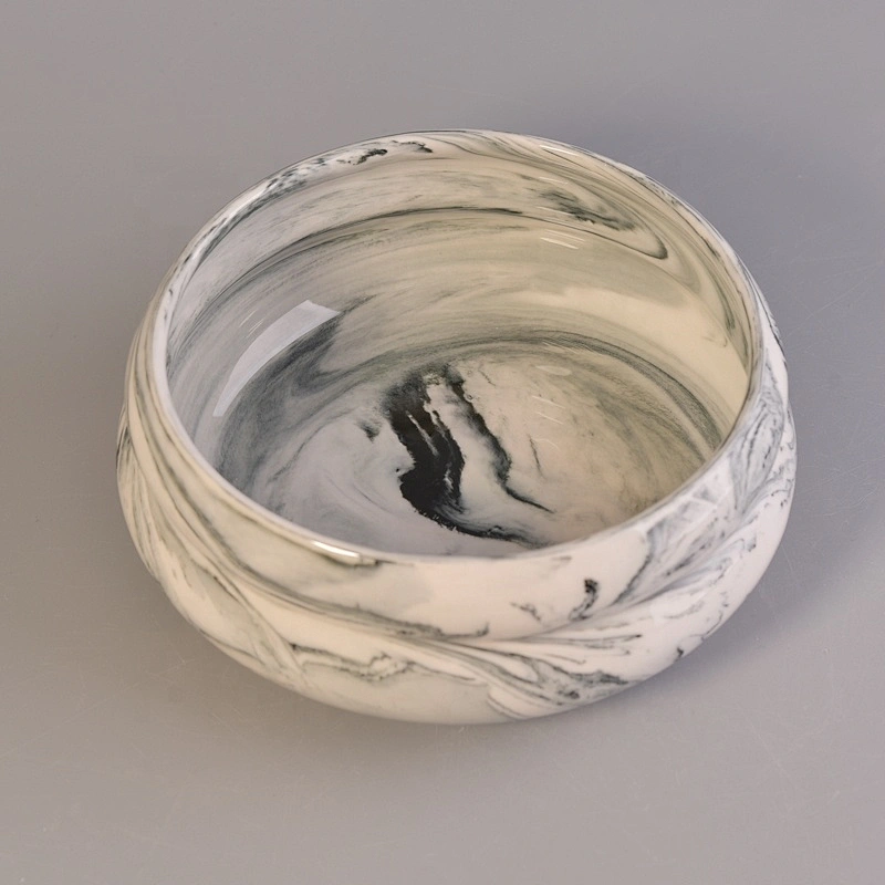 Wholesales porcelain empty ceramic candle jar 14oz